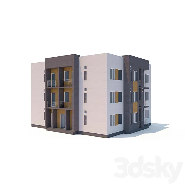 Apartment house 3D Model