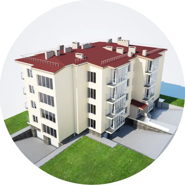Apartment house v.03 3D Model