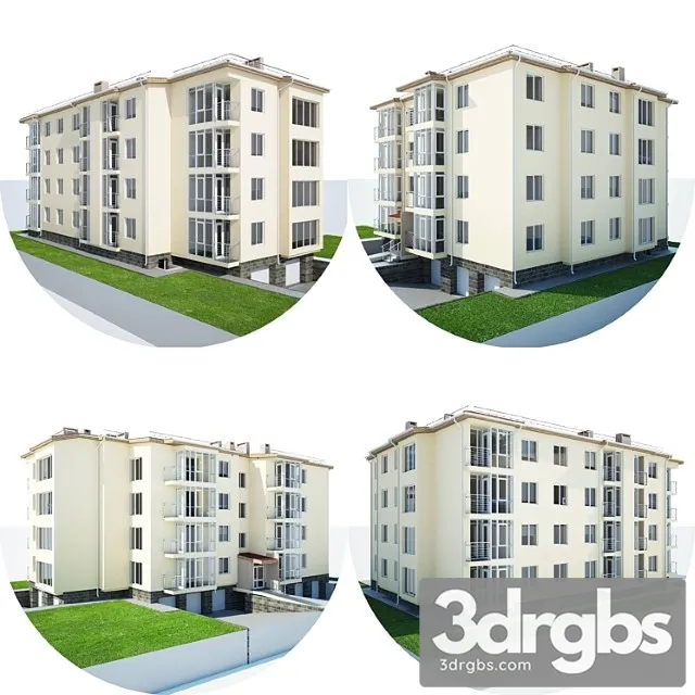 Apartment House V 03 3D Model Download