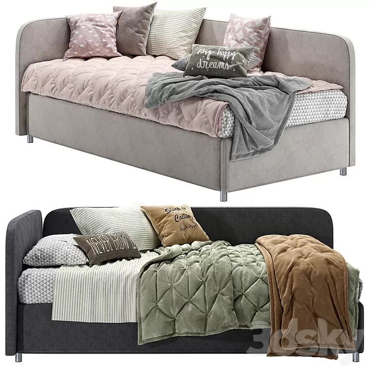 Aphrodite corner bed 3D Model