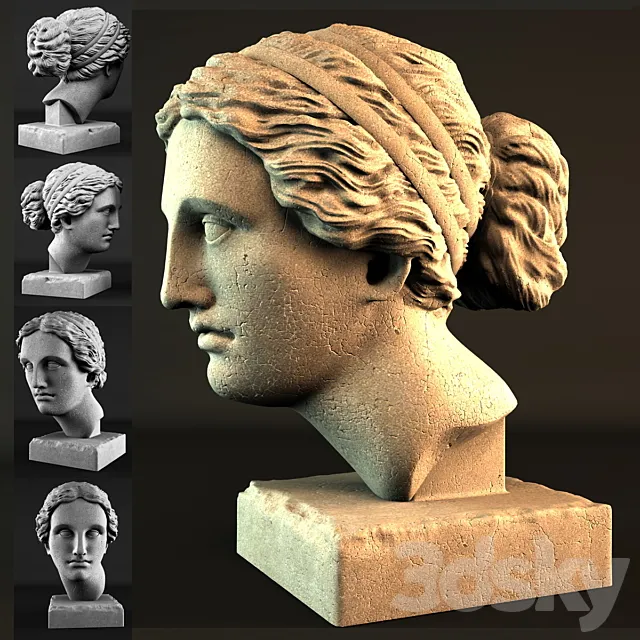 Aphrodite Head Sculpture 3DModel