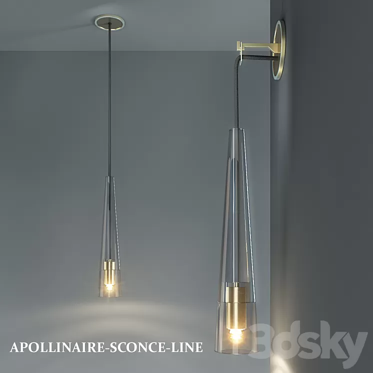APOLLINAIRE sCONCE 3D Model APOLLINAIRE sCONCE 3D Model
