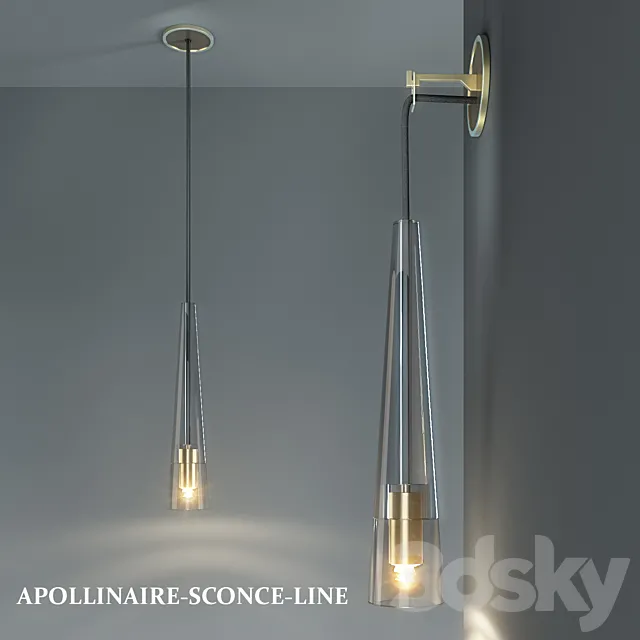 APOLLINAIRE sCONCE 3DModel APOLLINAIRE sCONCE 3DModel