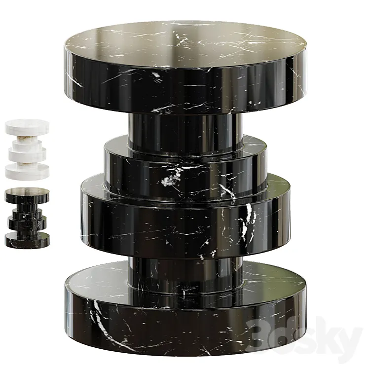 Apollo Stool 3D Model Free Download