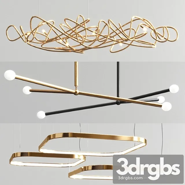 Apparatus doodle ring chandelier – 3 type Apparatus doodle ring chandelier – 3 type