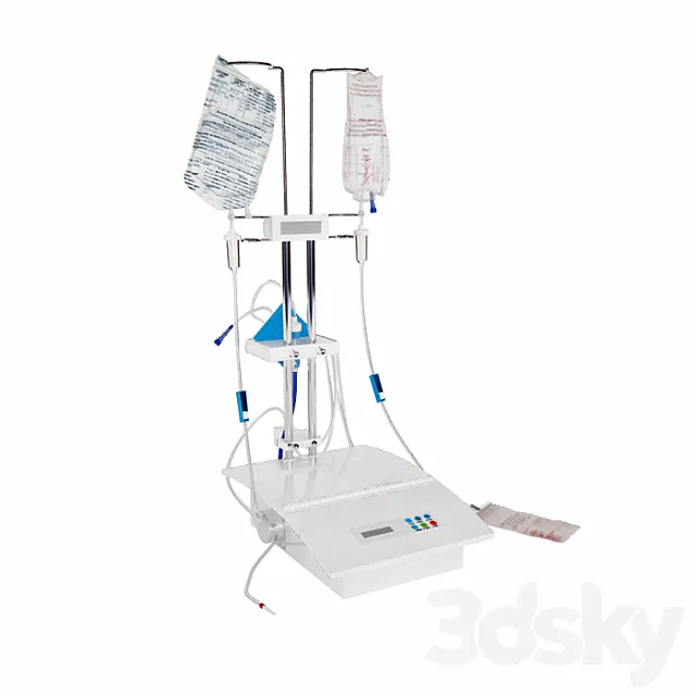 Apparatus for plasmapheresis 3DModel Apparatus for plasmapheresis 3DModel
