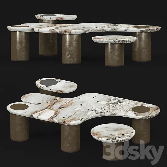 Apparatus Interlude marble table 3DModel