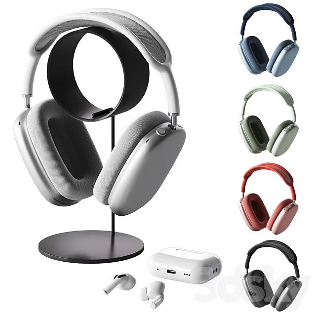 Apple AirPods Max Set 3D Model