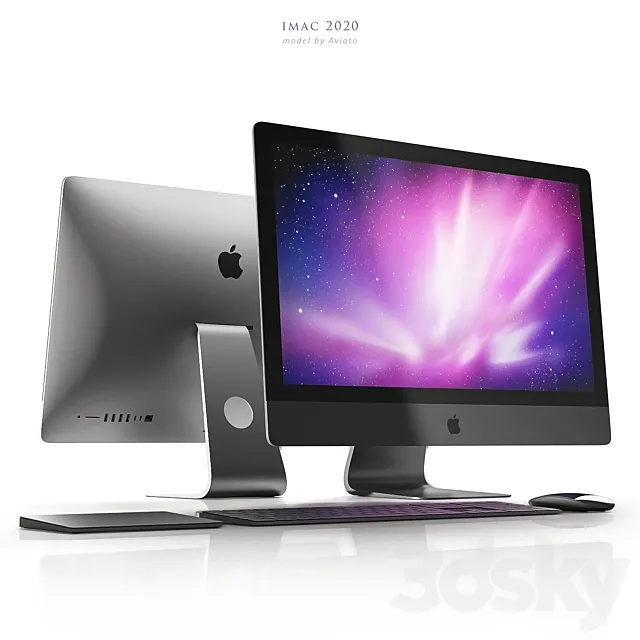 Apple iMac 2020 3D Model