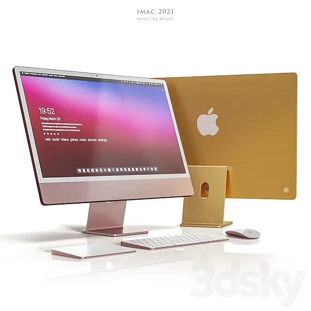 Apple iMac 2021 3DModel