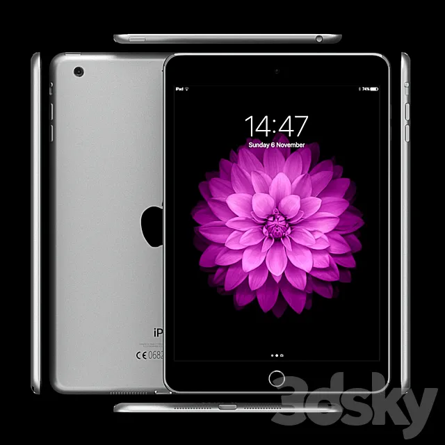 Apple iPad mini 3D Model
