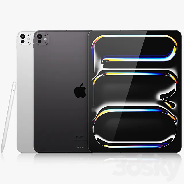Apple iPad Pro 13-inch M4 3D Model