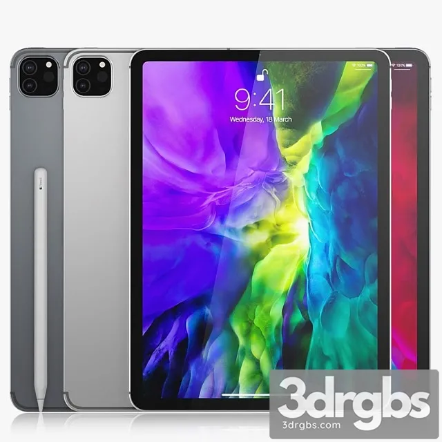 Apple iPad Pro 2020 11 inch Wi Fi Cellular 3D Model Download