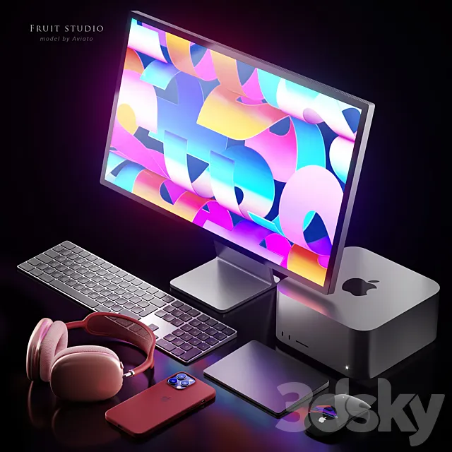 Apple Mac Studio 3D Model