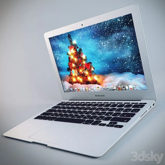 Apple MacBookAir laptop pc 3D Model