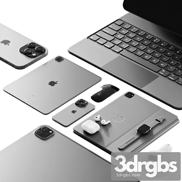 Apple Set 2 3D Model Download