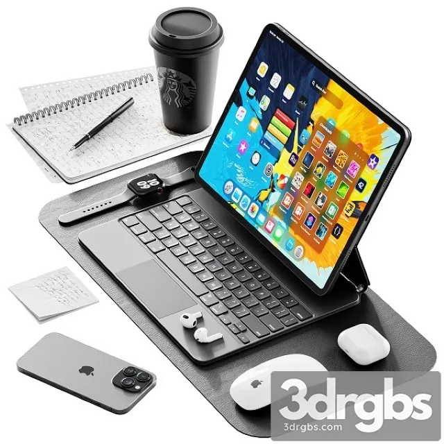 Apple Set 3 3D Model Download