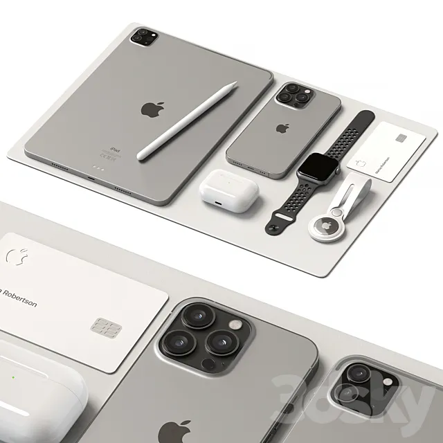 Apple Set 3D Model