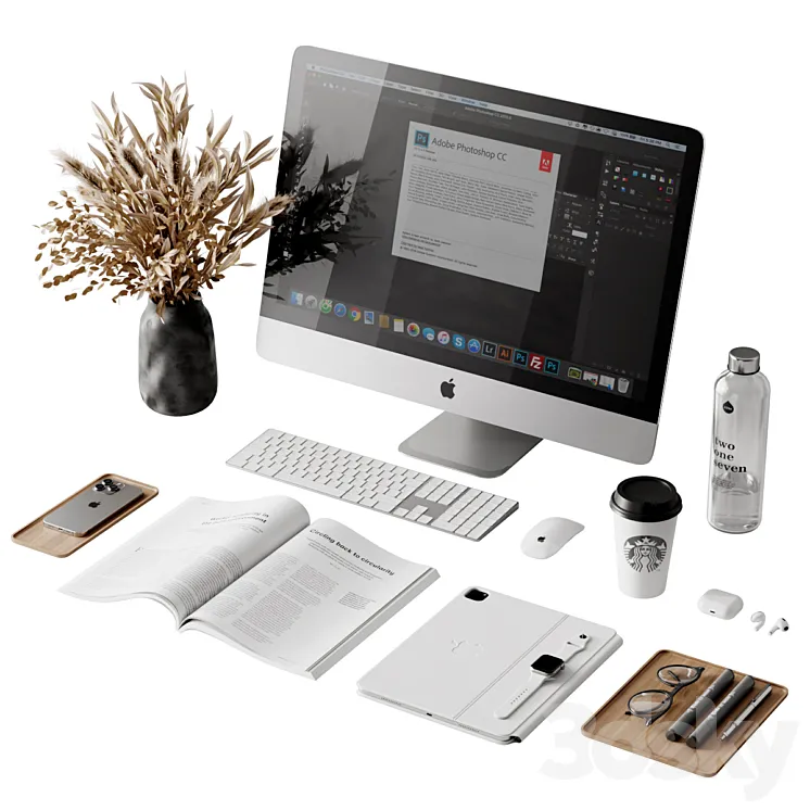 Apple Set 7 3D Model Free Download