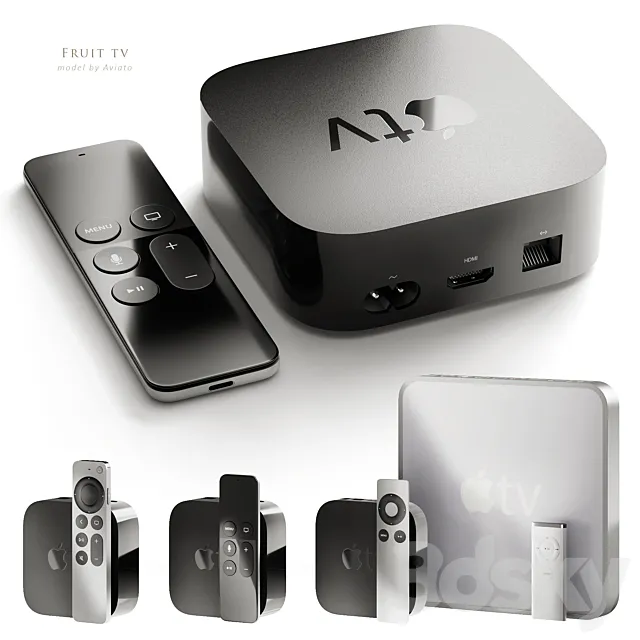 Apple TV collection 3D Model