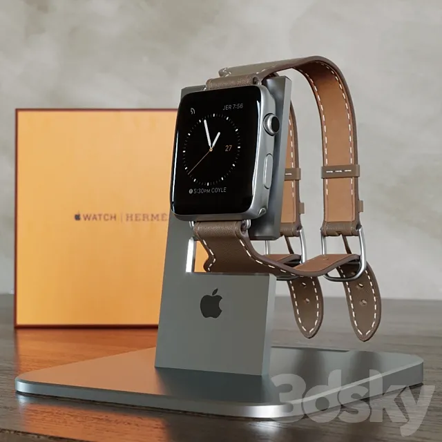 Apple Watch HERMES Edition 3DModel Apple Watch HERMES Edition 3DModel