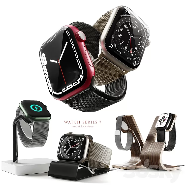 Apple Watch Series 7 3D Model Free Download