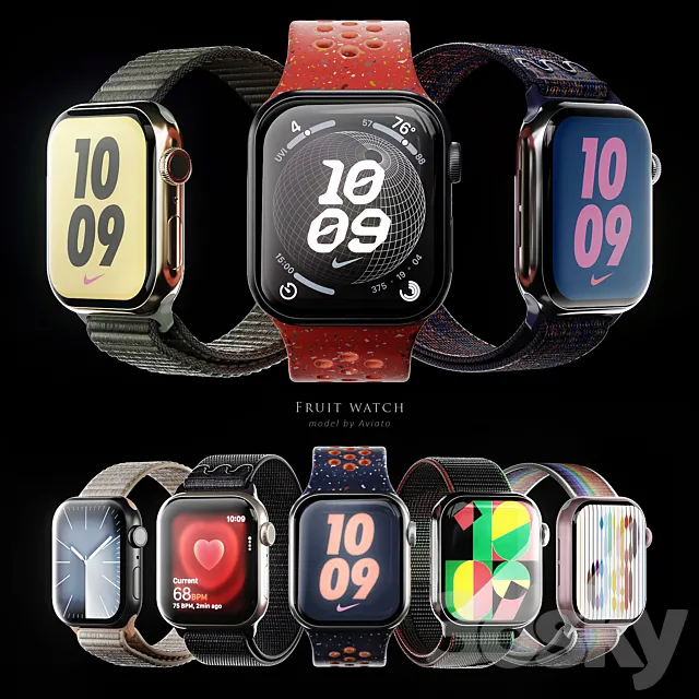 Apple Watch Series 9 3D Model