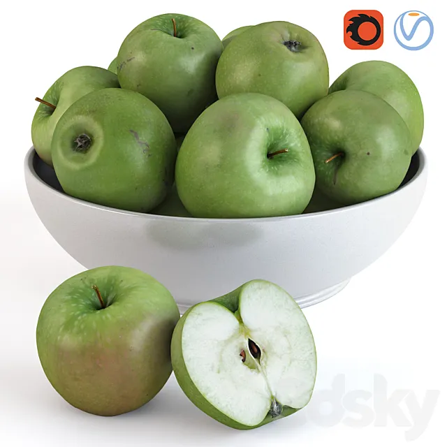 Apples (set-2) 3D Model