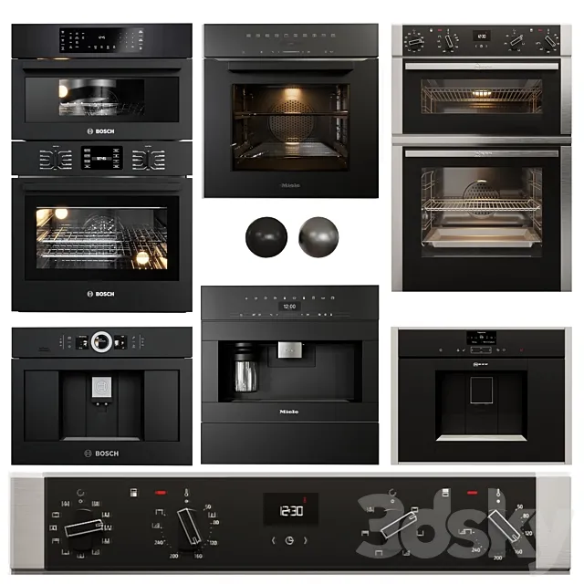 Appliance collection bosch. neff. miele 3DModel Appliance collection bosch. neff. miele 3DModel