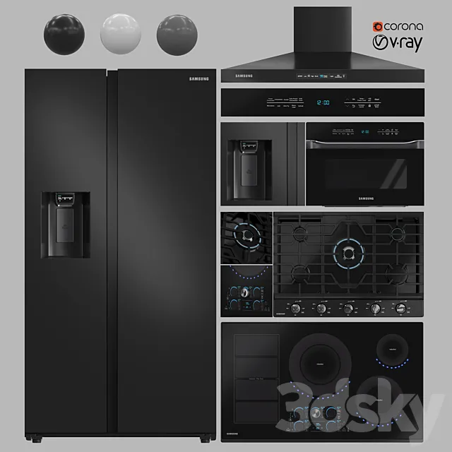 Appliance Collection SAMSUNG 3DModel Appliance Collection SAMSUNG 3DModel