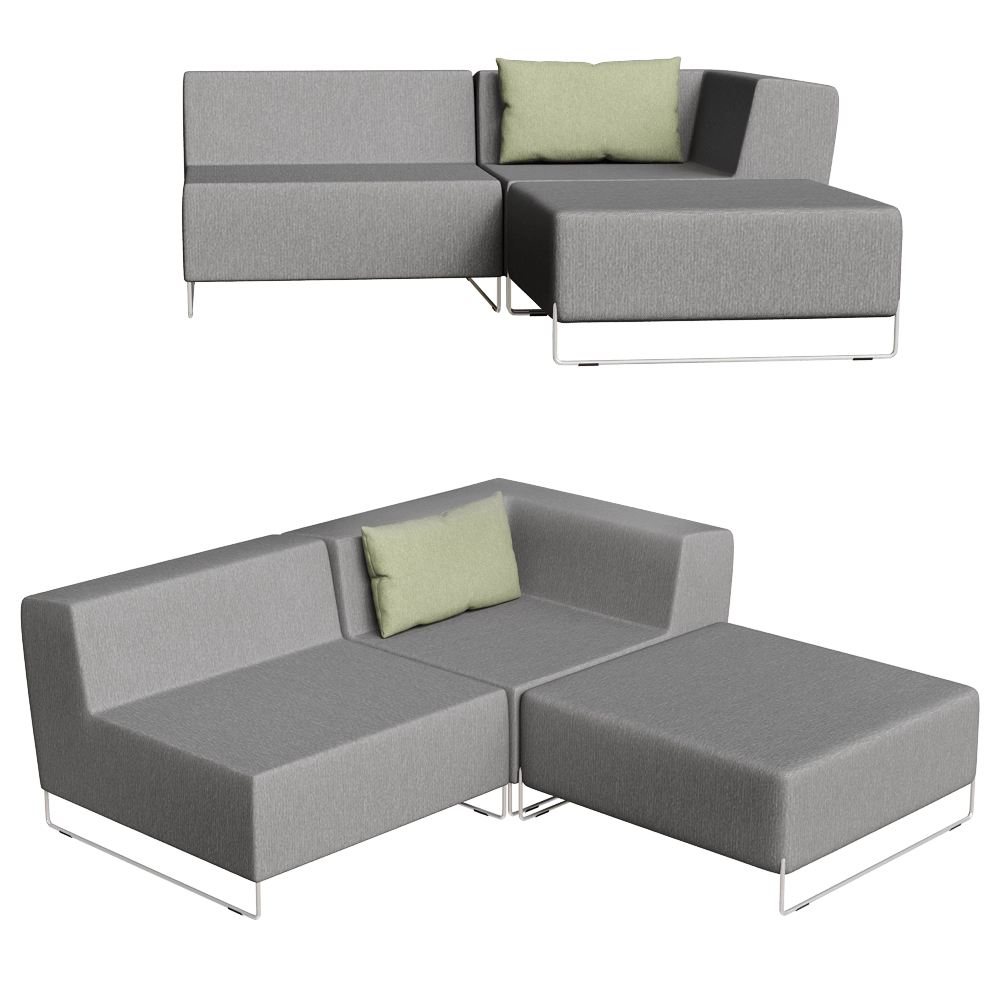 April furniture – Sofa Set loop M 3D Model
