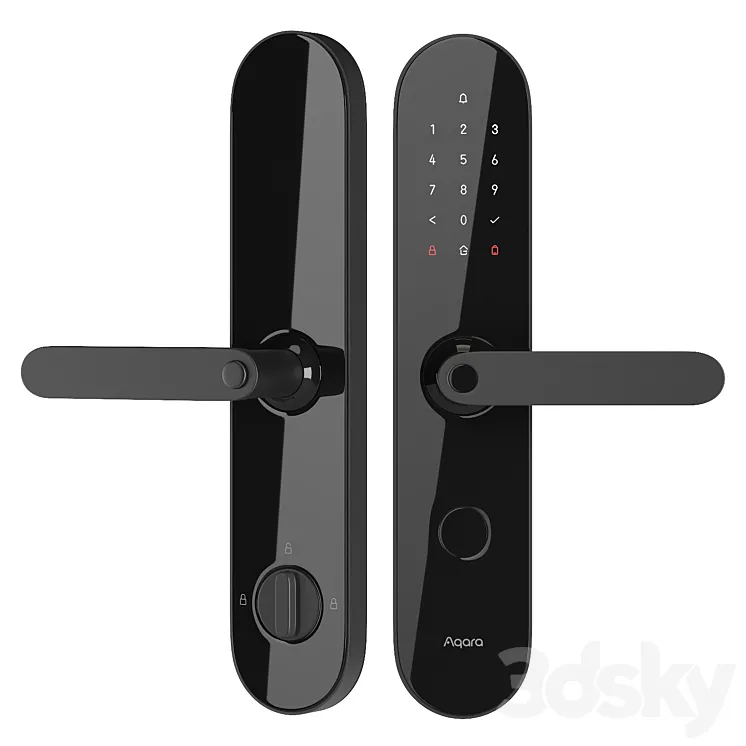 Aqara N100 Zigbee smart door lock 3D Model