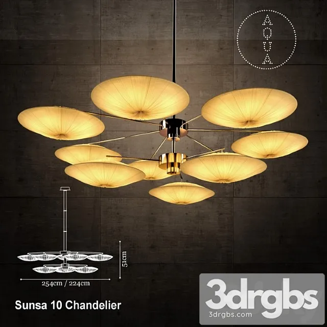 Aqua Creations Sunsa 10 Chandelier 1 3D Model Download Aqua Creations Sunsa 10 Chandelier 1 3D Model Download