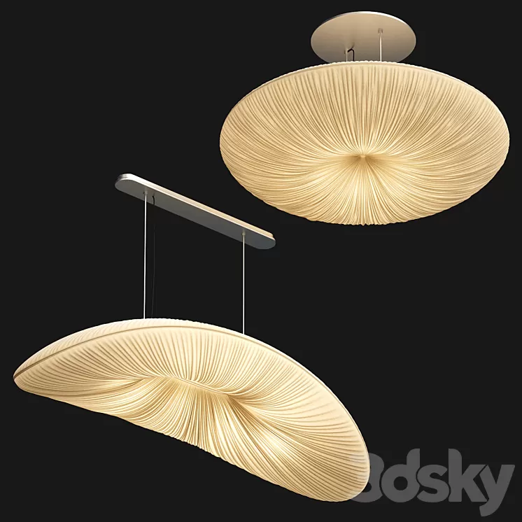 Aqua light fixtures 3D Model