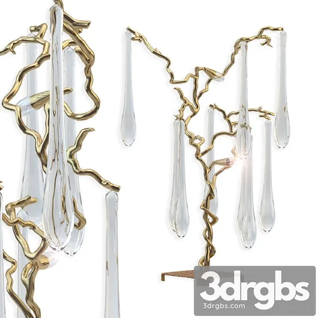 Aqua table lamp 3D Model Download