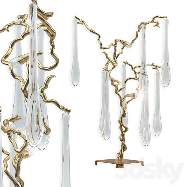 Aqua table lamp 3DModel