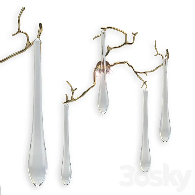 Aqua Wall Sconce 3D Model