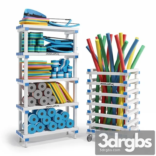 Aquafitness equipment 3D Model Download