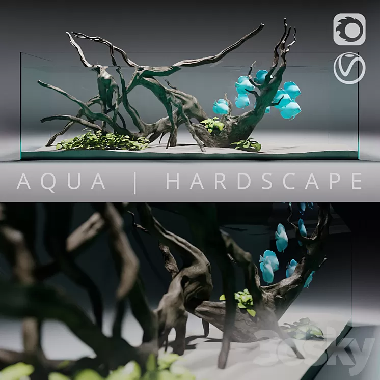 Aquarium | Hardscape 3D Model