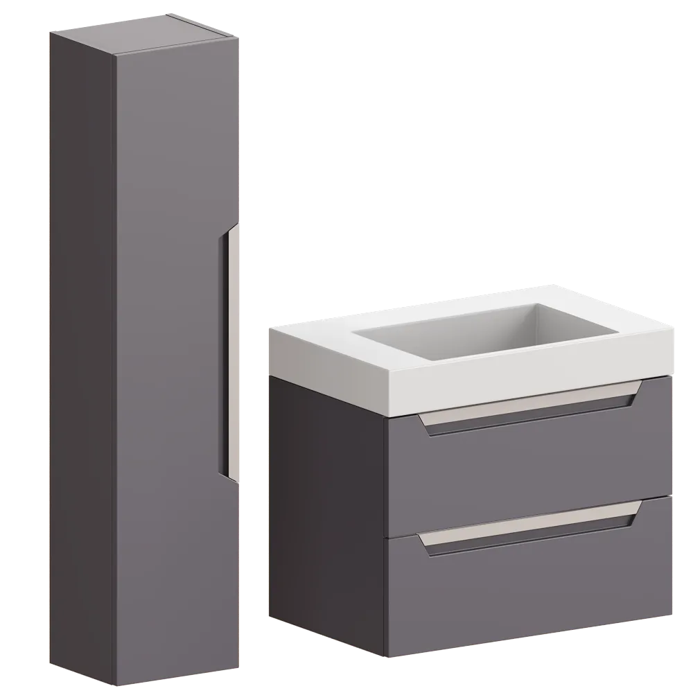 AQWELLA – Bathroom set Cube 3D Model AQWELLA – Bathroom set Cube 3D Model