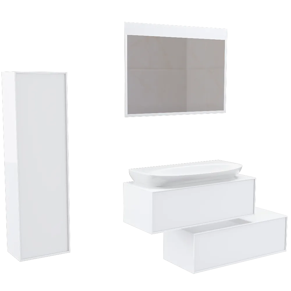 AQWELLA – Bathroom set Genesis 3D Model AQWELLA – Bathroom set Genesis 3D Model