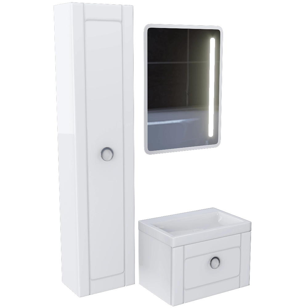 AQWELLA – Bathroom set Infinity 3D Model AQWELLA – Bathroom set Infinity 3D Model