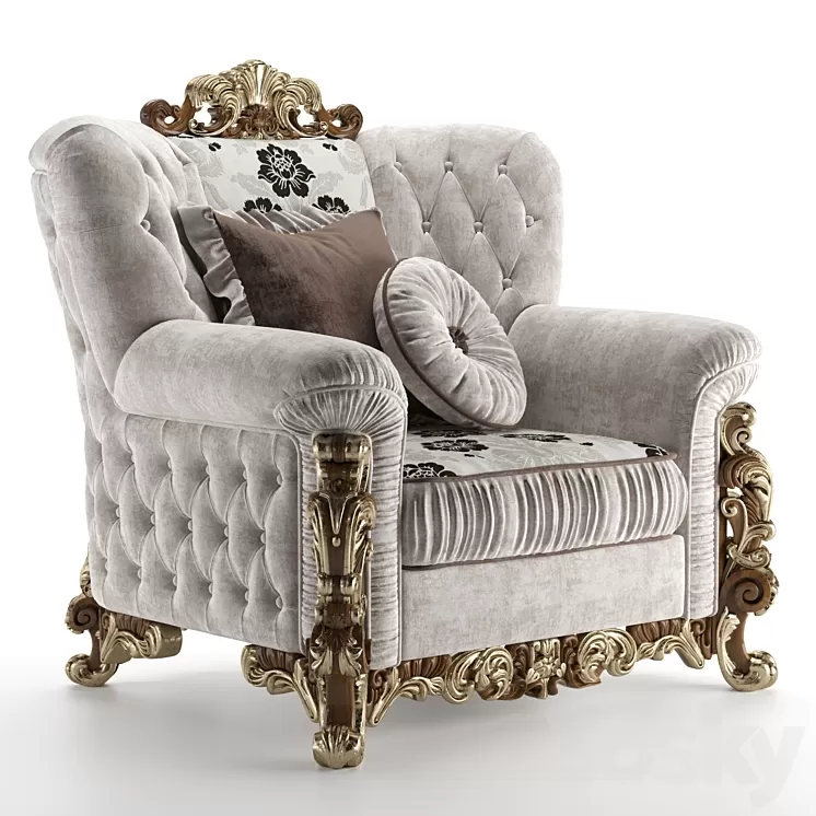 AR Arredamenti Excelsior armchair 3D Model