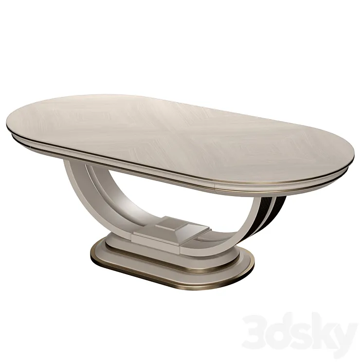 AR ARREDAMENTI Oliver COLLECTION dinner table art OL06 3D Model Free Download