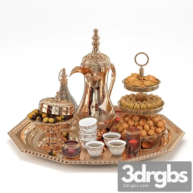 Arab coffee 3D Model Download