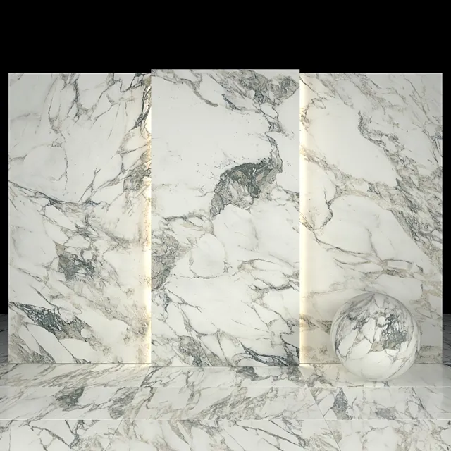 Arabescato Marble 04 3D Model