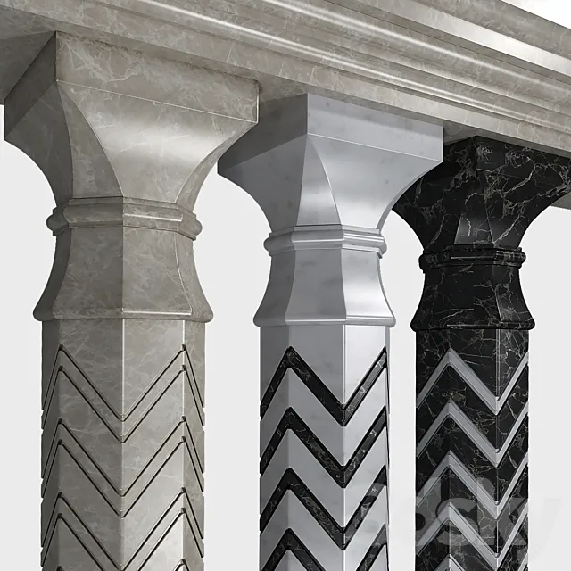 Arabic Column 3D Model