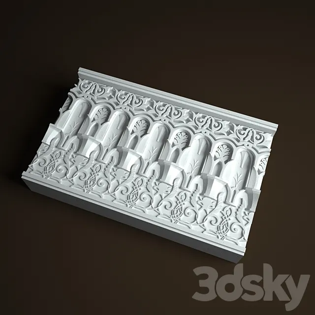 Arabic cornice-2 3D Model