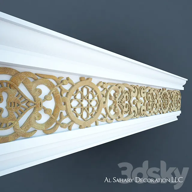 Arabic corniche 3 3D Model