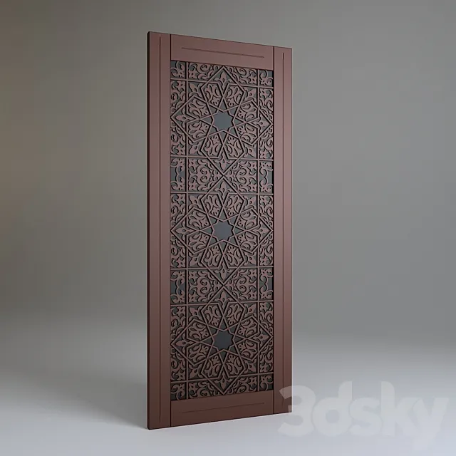 Arabic Decor Panel 3D Model Arabic Decor Panel 3D Model